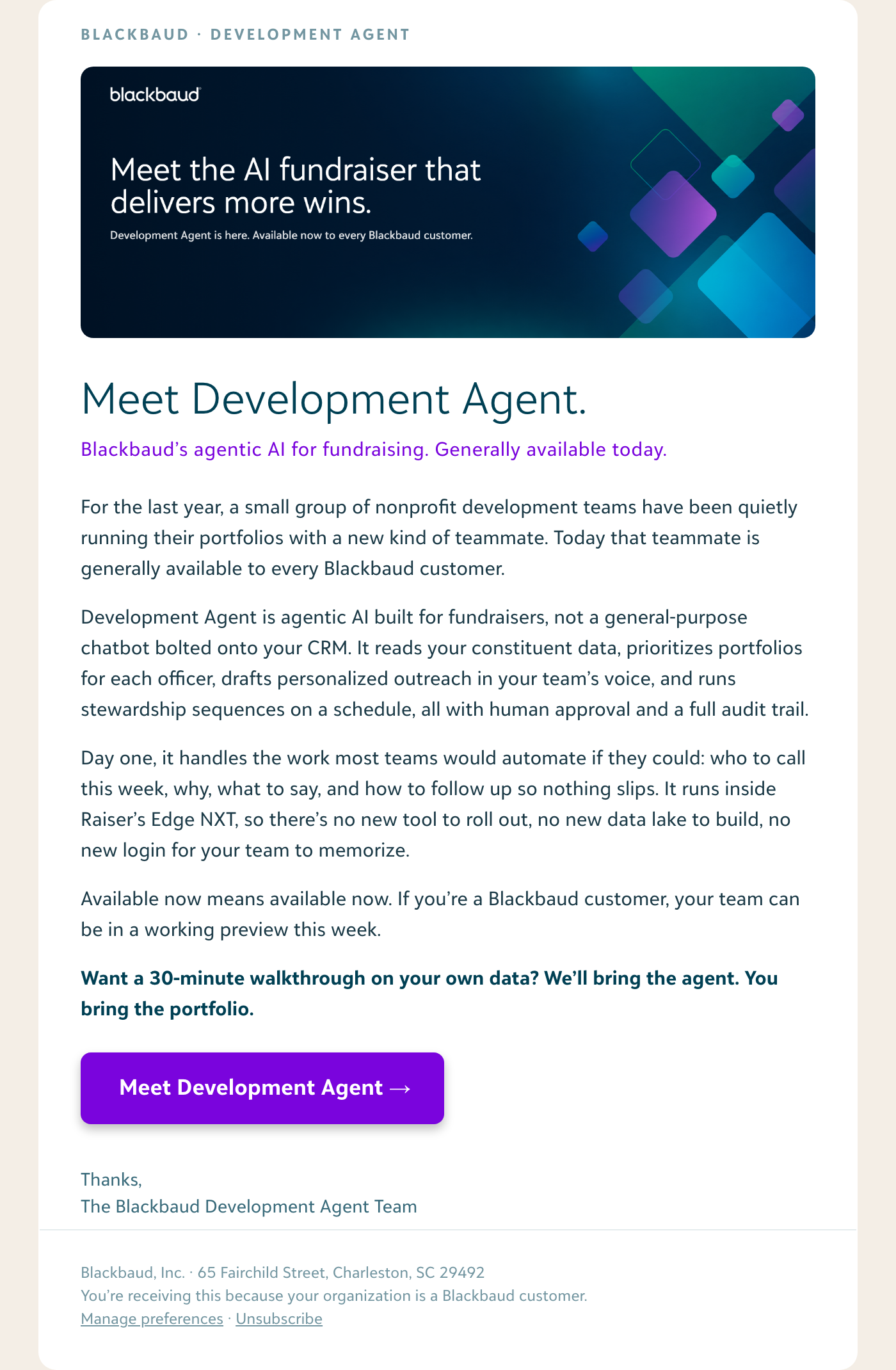 Nurture email sequence
